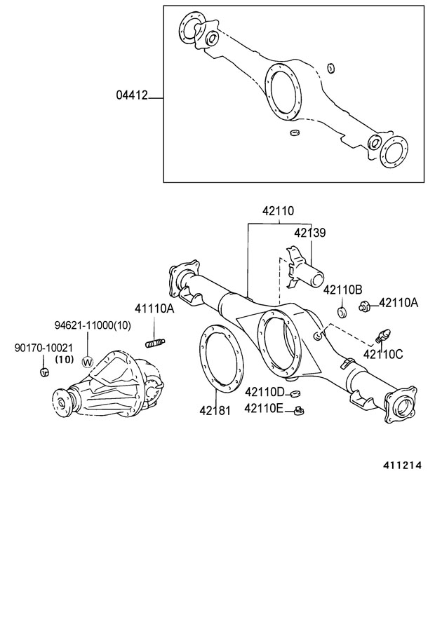 Toyota Tacoma Rear Axle Diagram Torque Internal Tacoma