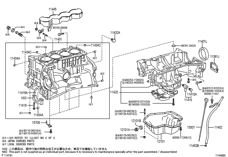 Toyota Camry Cock sub-assembly, water drain (for cylinder block); plug ...