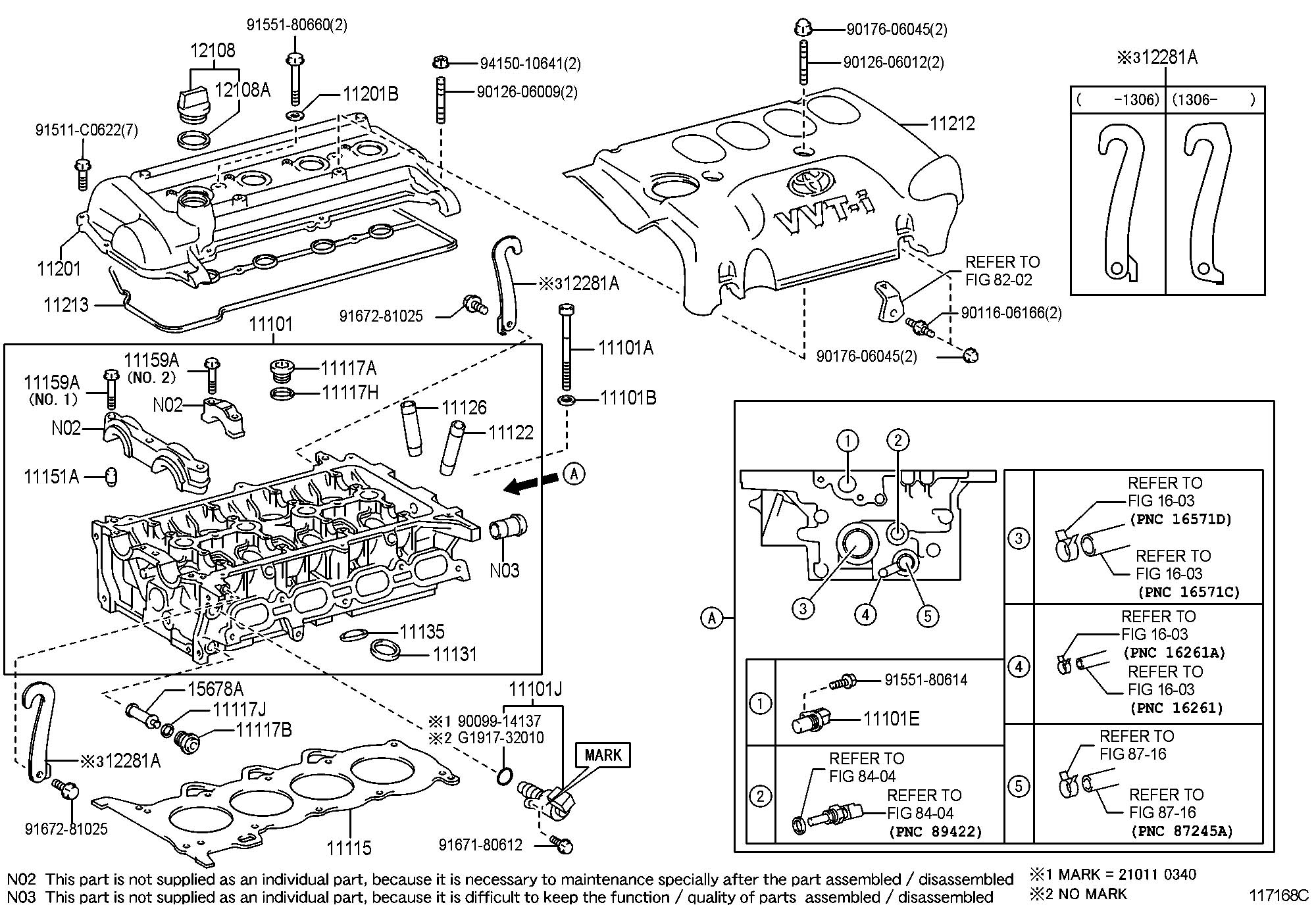 2000 Toyota Echo Valve assembly, camshaft timing oil control. Valve ...