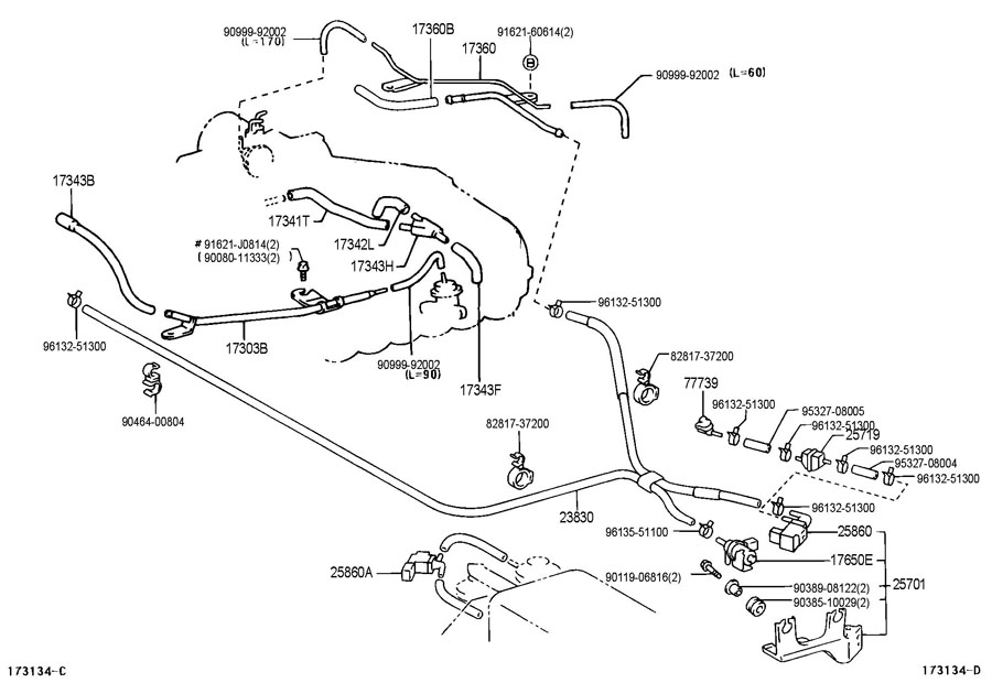 Toyota Valve assembly, vacuum switching; valve assembly, vacuum