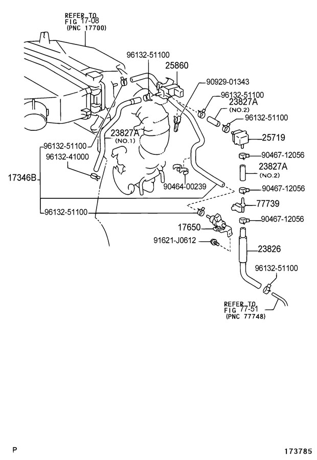 Toyota RAV 4 Valve assembly, vacuum switching, no.1. Valve, switching ...