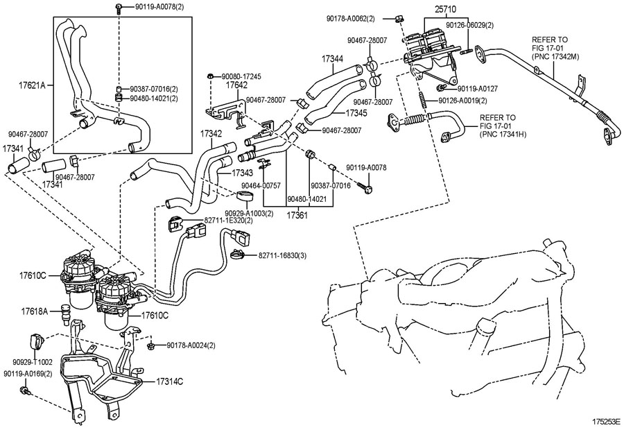 Toyota Tundra Pump assembly, air. Pump, air. Pump, air - 176100P010 ...