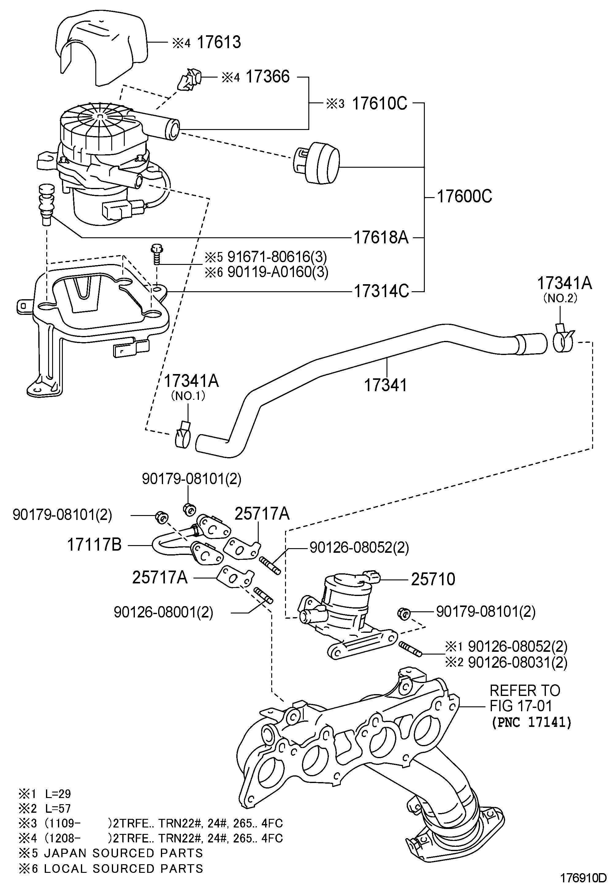 2012 Toyota Tacoma Secondary Air Injection Valve