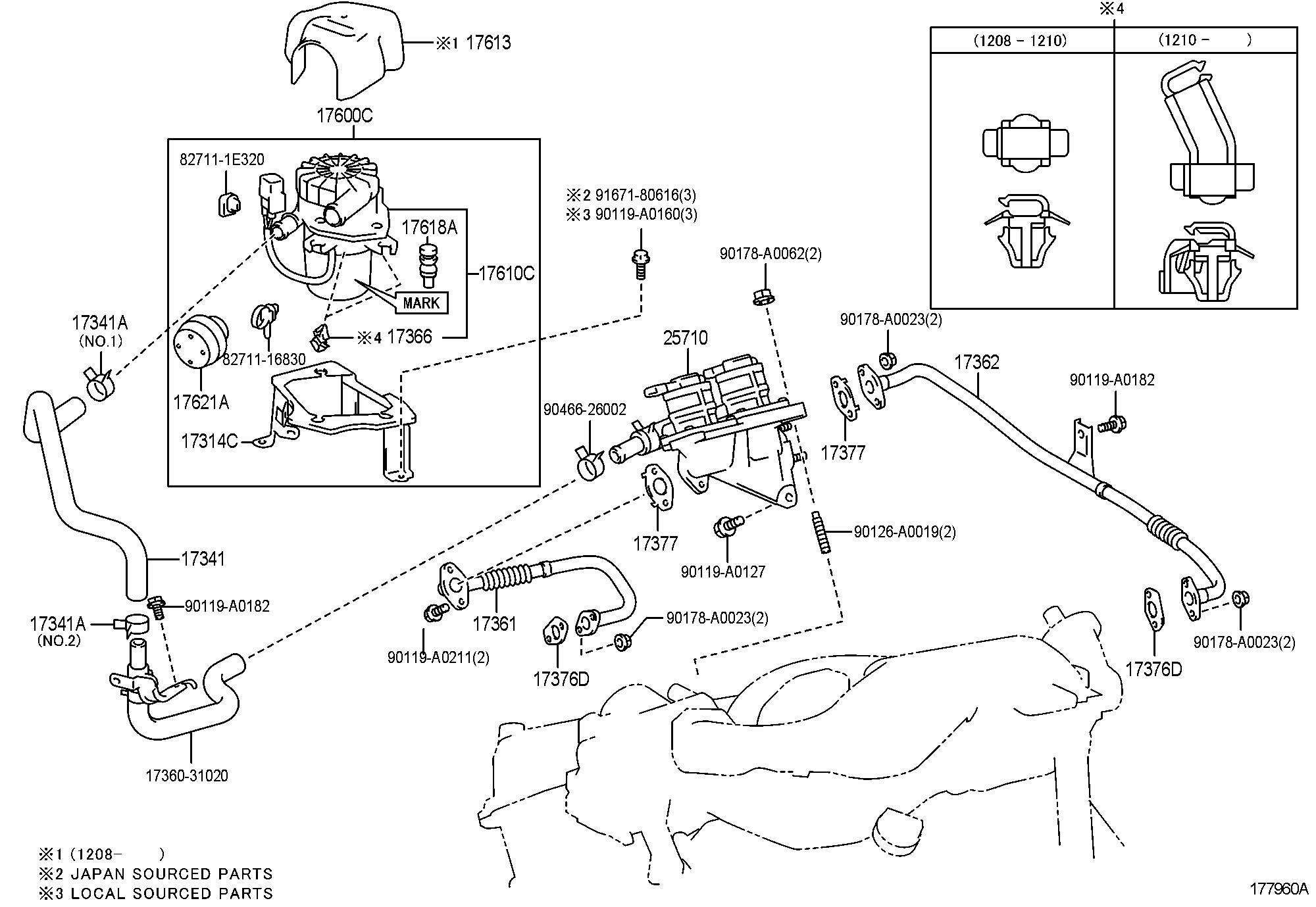 2012 Toyota Tacoma Secondary Air Injection Valve