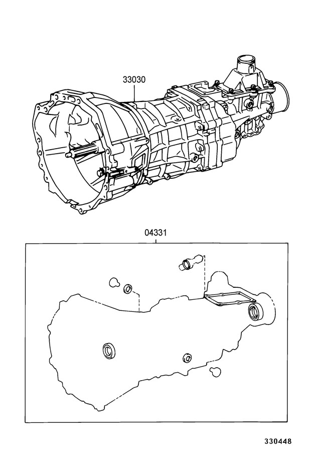 330303d410 Toyota Transmission Unit Assembly Manual Transmission W59 Toyota Parts Direct