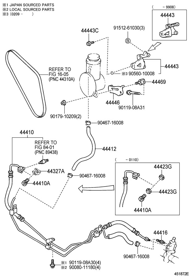 2002 Toyota Tundra Bracket, pump - 4444334030 | Toyota Parts Direct ...