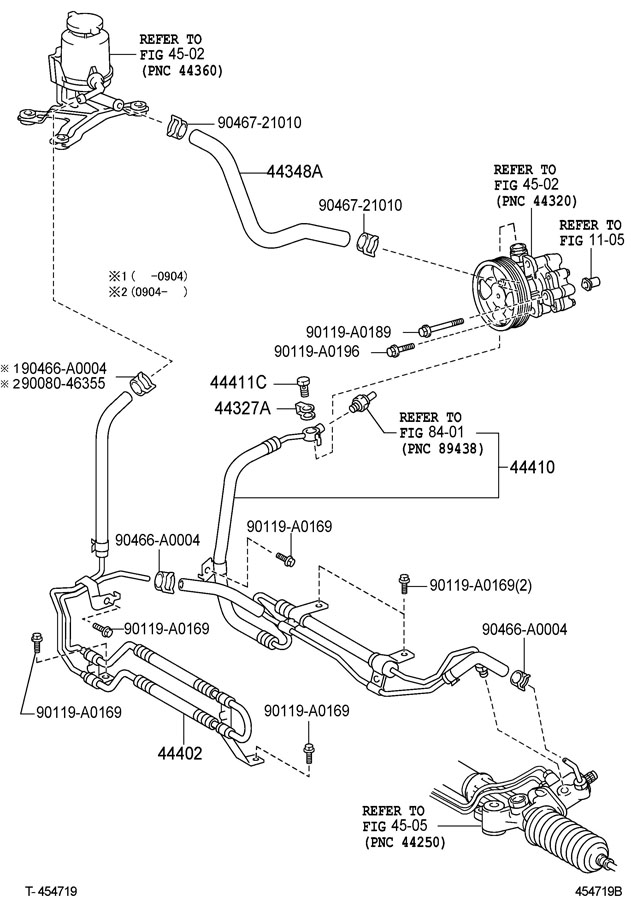 Toyota Tundra Tube assembly, pressure feed - 444100C160 | Toyota Parts ...