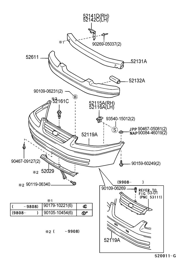 Toyota Camry Front Bumper