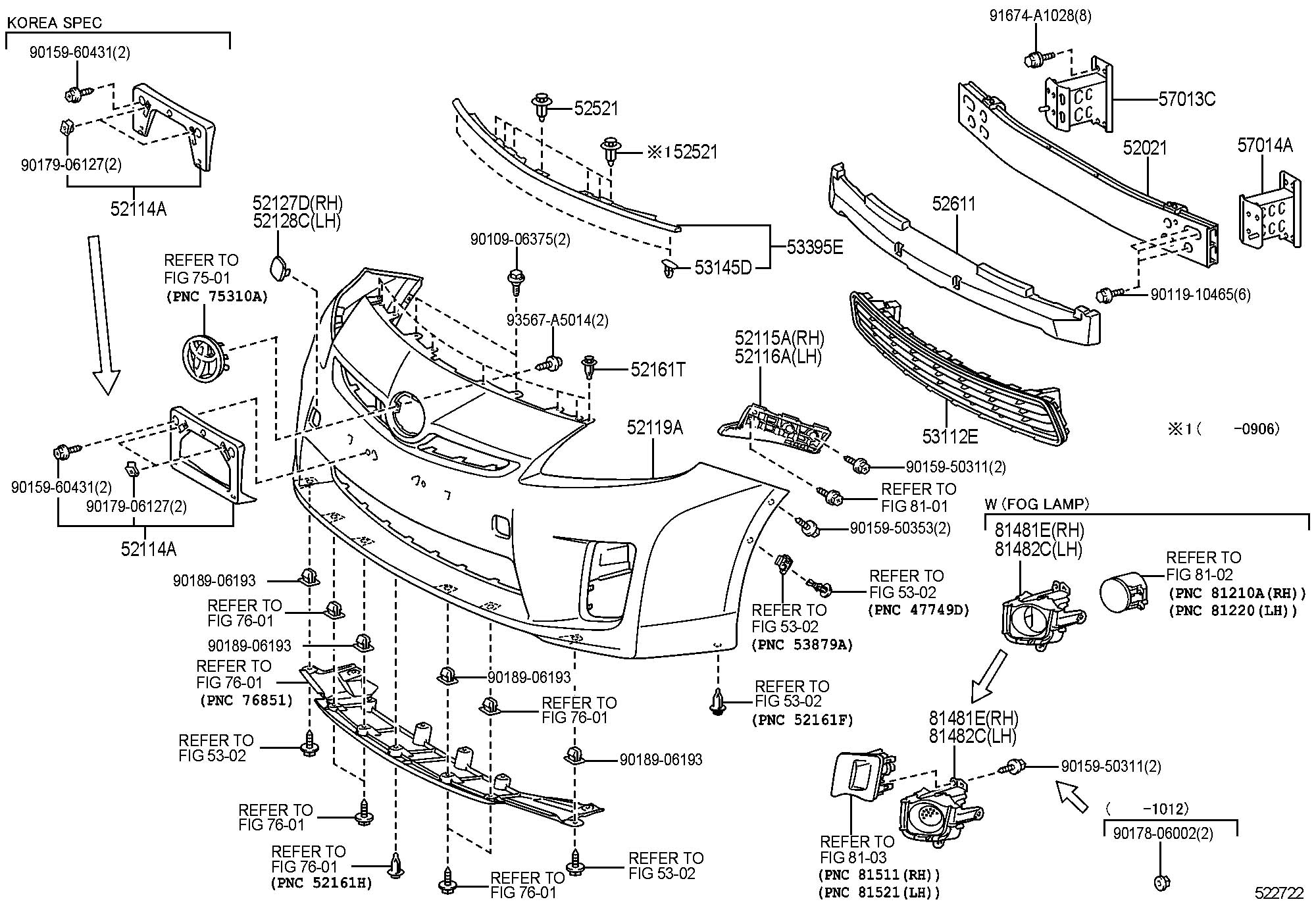 9046705063C0 - Toyota Clip (for console box); clip (for front bumper ...