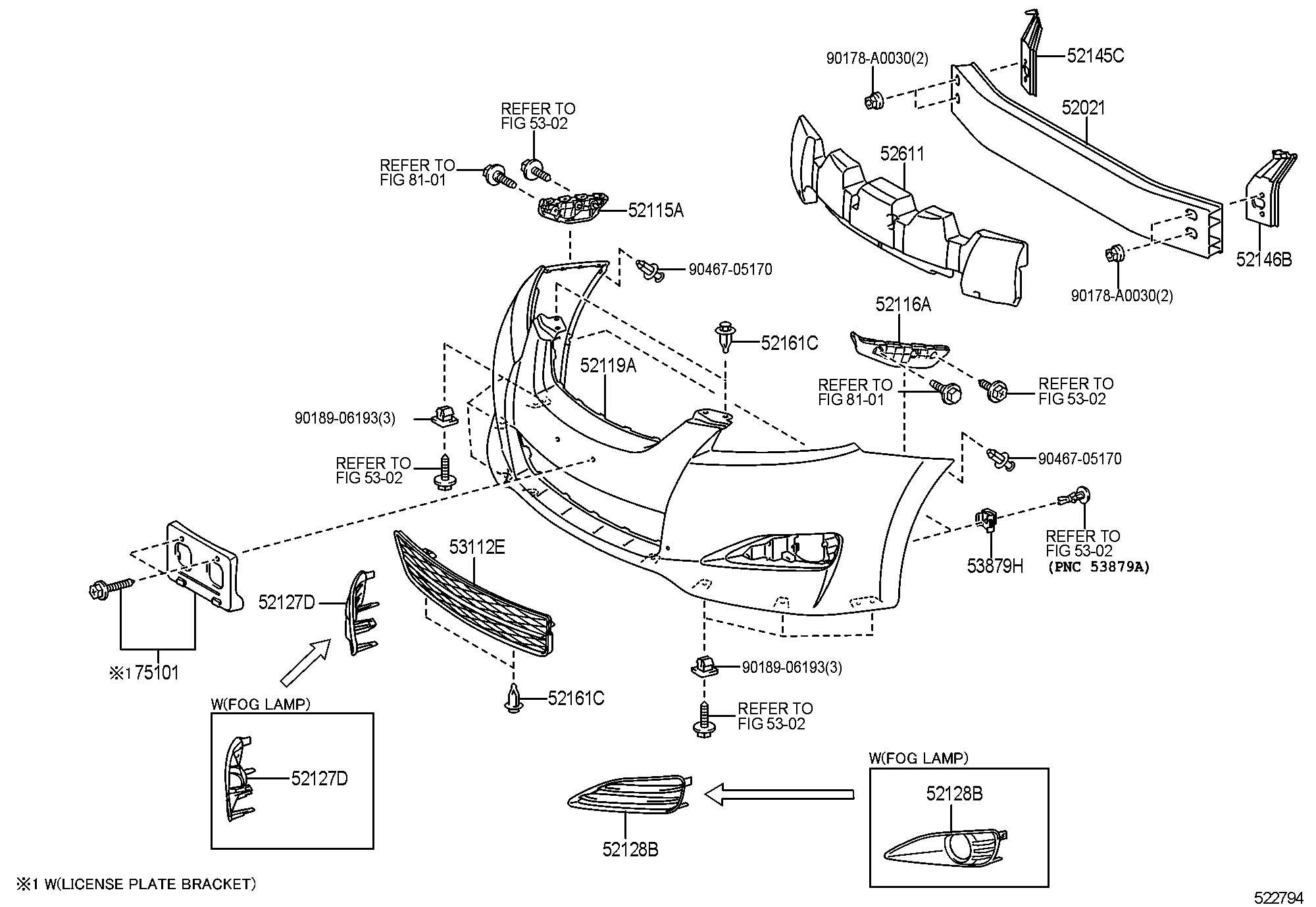 9011906173 toyota размеры