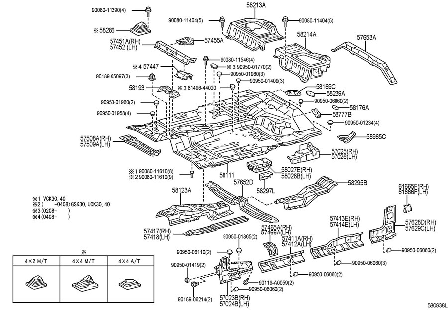 2006-Toyota-Avalon-Bracket-sub-assembly,-body-mounting,-no-...