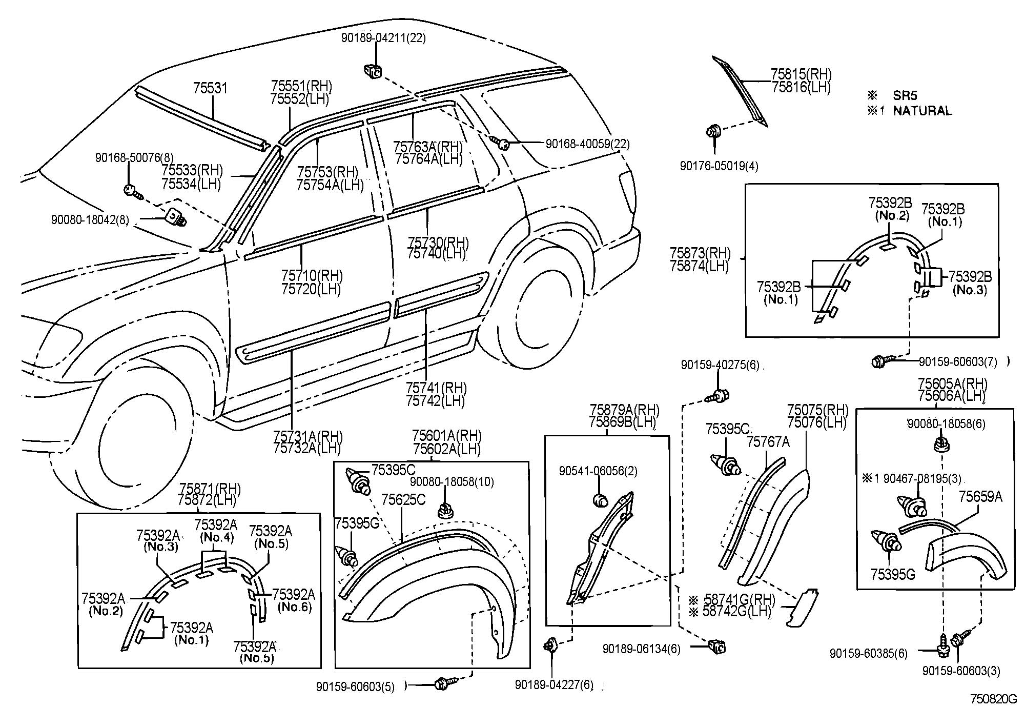 Oem Toyota Sequoia Parts Diagrams