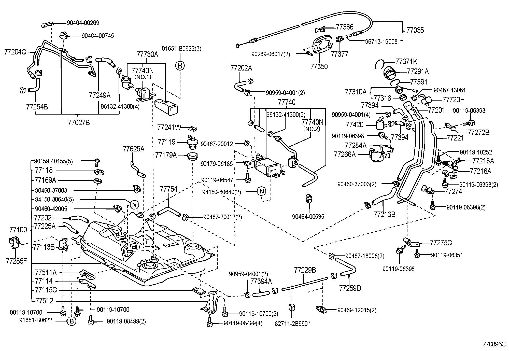 7731616010 - Toyota Gasket (for fuel tank cap); gasket, fuel tank cap ...