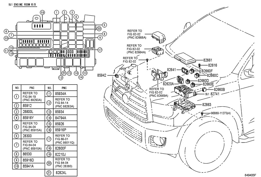 8594258010 - Toyota Relay, cleaner control; relay, headlamp cleaner ...