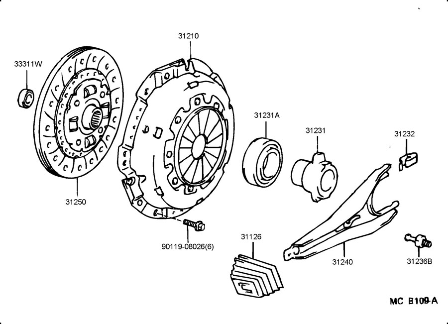 Clutch Fork Diagram