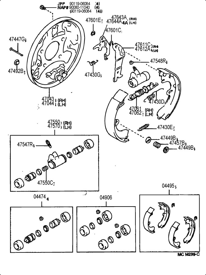 Toyota Camry Plate sub-assembly, brake backing, rear right. Plate