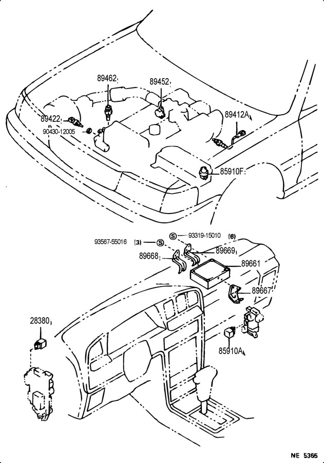 8945214050 - Toyota Sensor, throttle position (for e.f.i.). Sensor ...